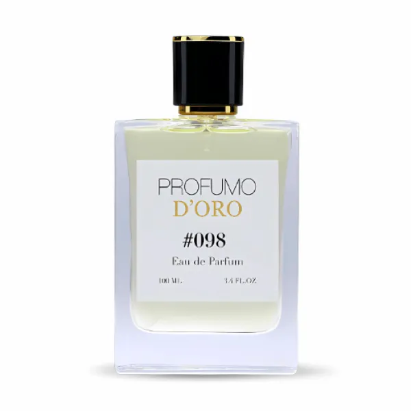 Profumo D’oro #098 – stilvoller Herrenflakon, Hauptansicht des maritim-frischen Eau de Parfum